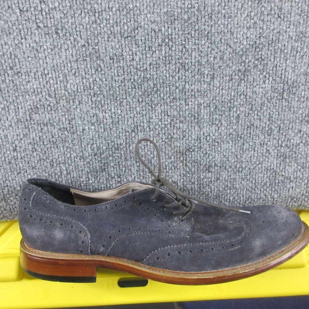 Banana Republic Ortholite Loafers Mens Size 10 Blue Suede Wingtip Dress Shoes